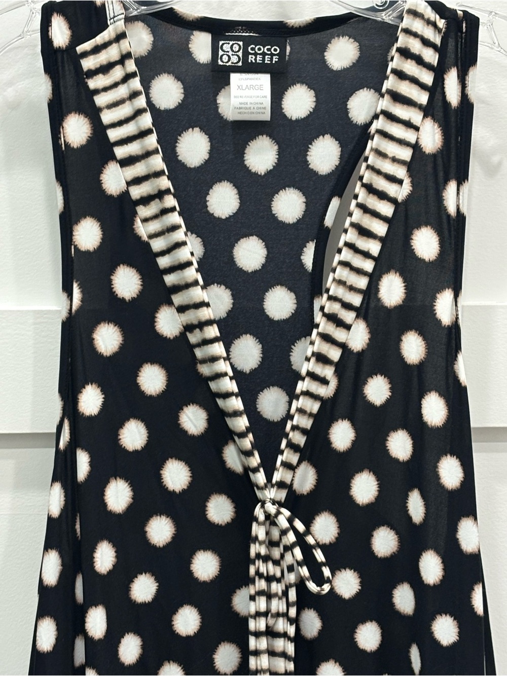 Coco Reef Black & White Polka Dot Cover-Up - Picture 2 of 8